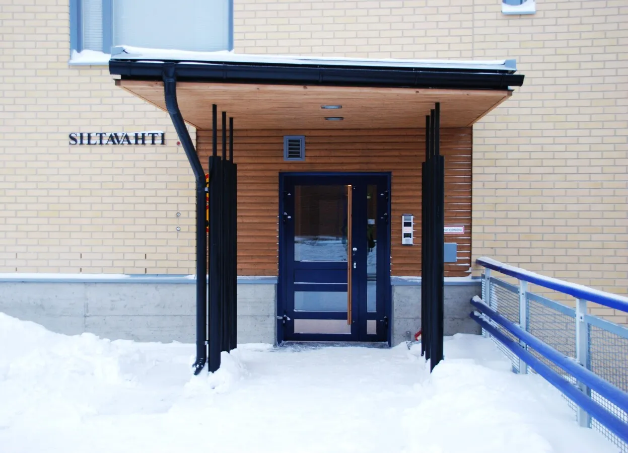 The main entrance