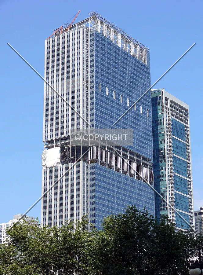 View to the northeast from Michigan Avenue