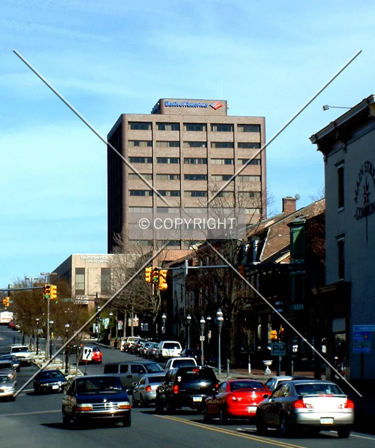 View from the west along Broad Street