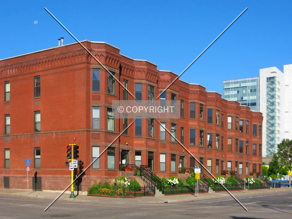 View to the west across Portland Avenue & 9th Street South