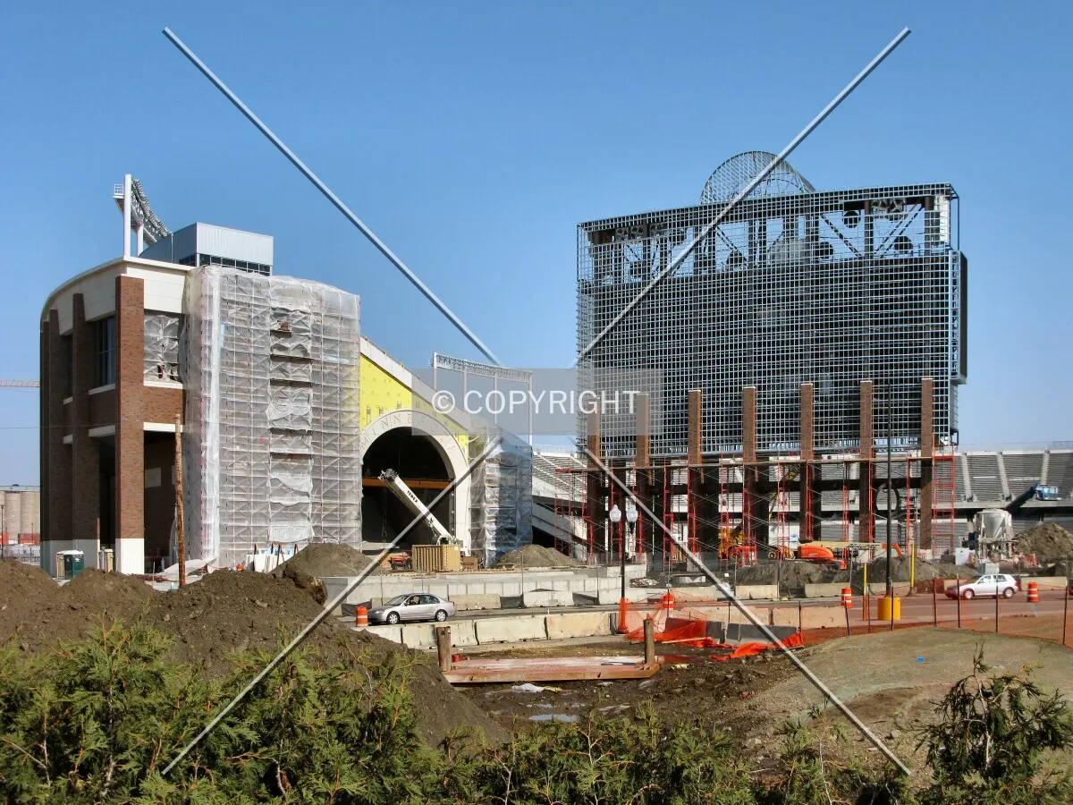 View to the northeast from Williams Arena