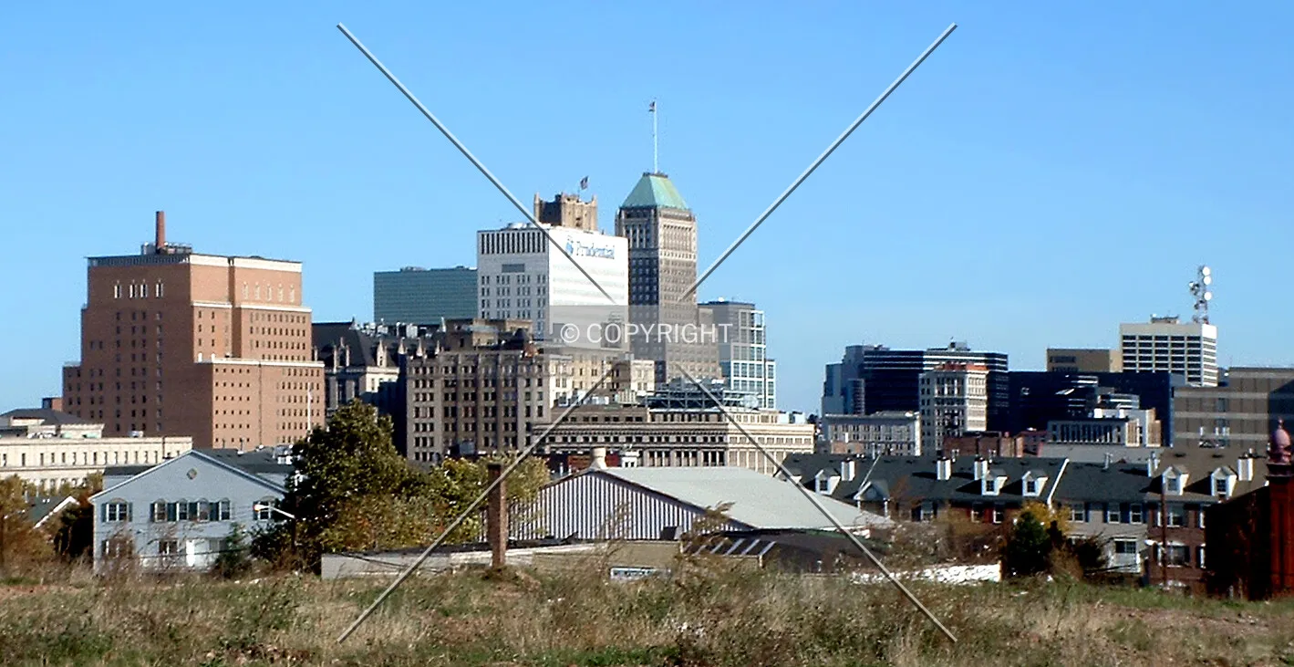 Downtown from the southwest