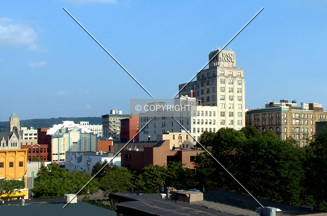 Downtown from the northwest