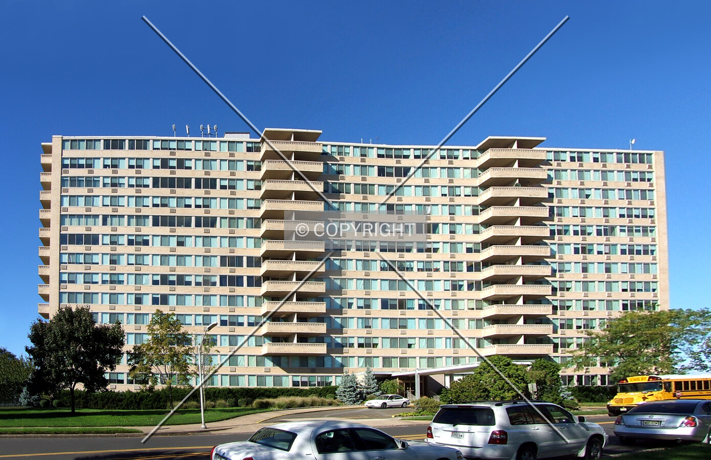 View from the east