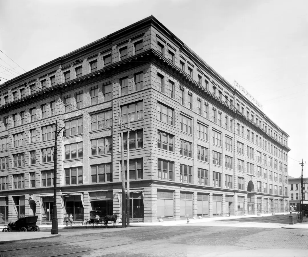 Vintage view from the southeast