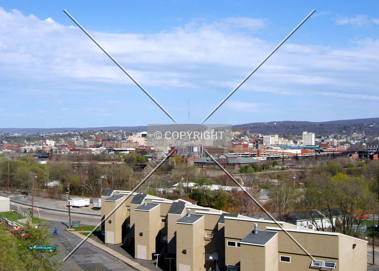 Downtown from the west