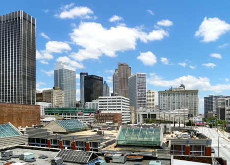 Downtown Atlanta Skyline scene.