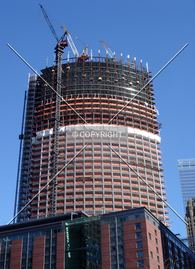 Looking up from the west