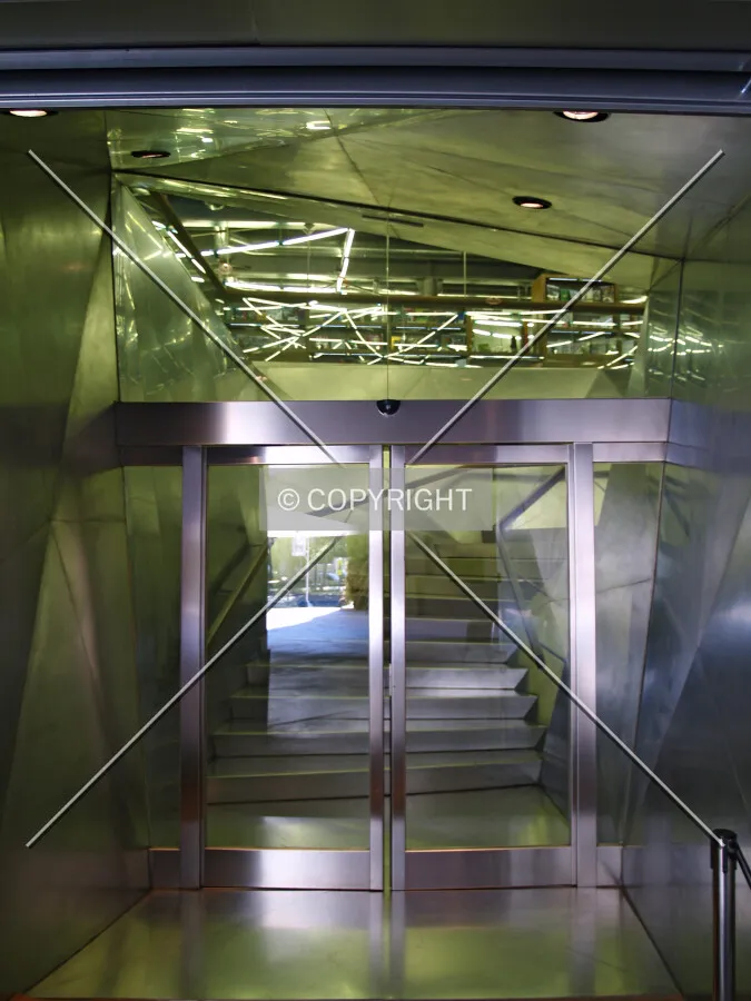 Doors to exhibition area