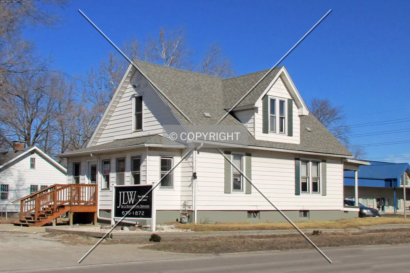View from the southwest; February 19, 2016
