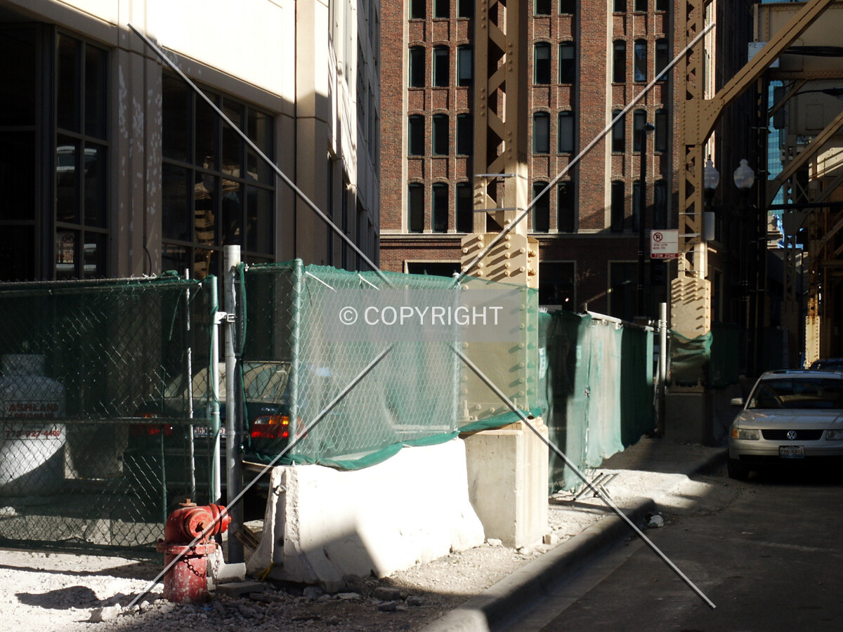 Fence along Lake Street