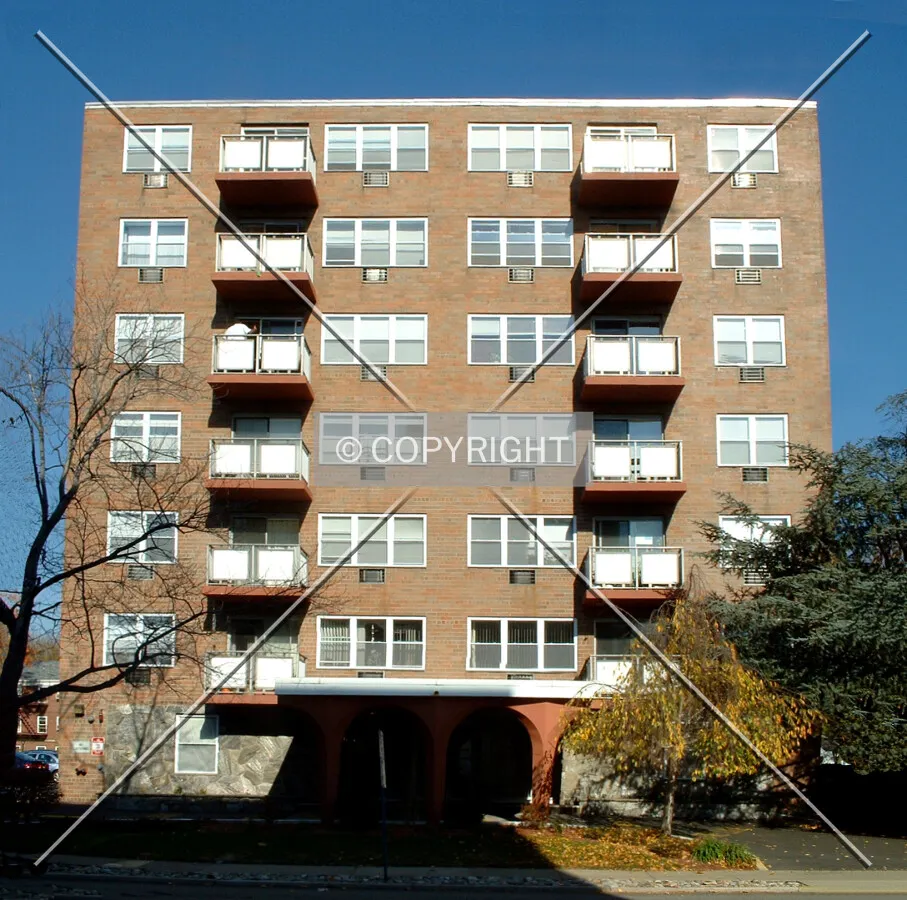 View from the southwest across Jefferson Street