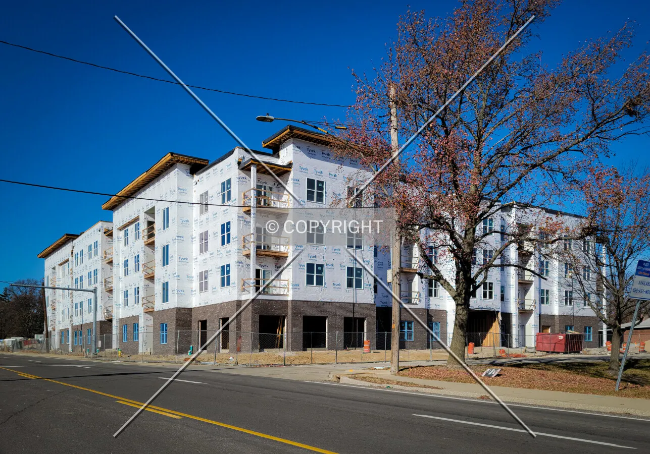 From the southeast during construction; December 3, 2021