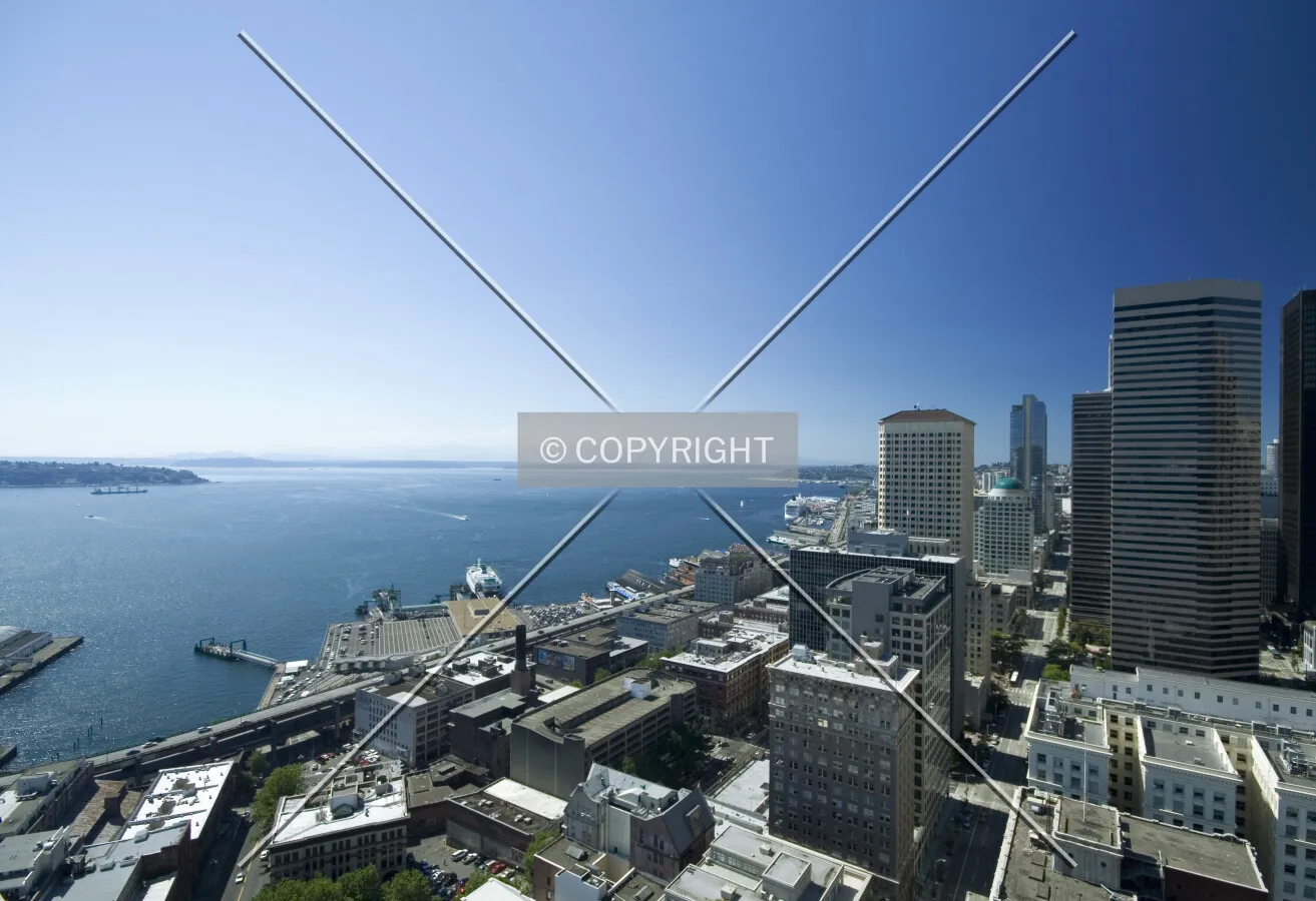 City's waterfront from Smith Tower