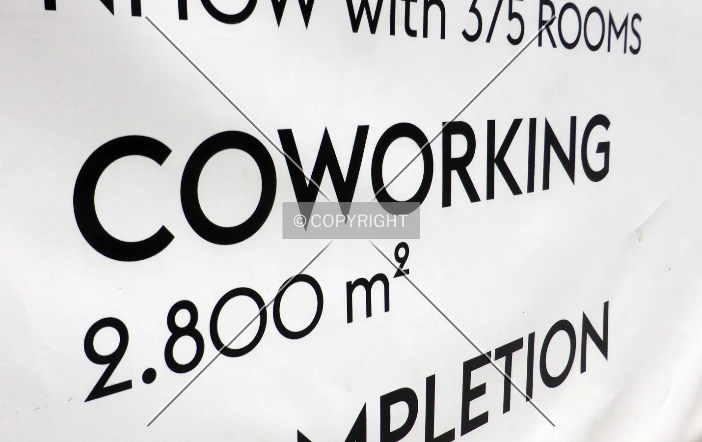 Coworking: 2800 square meters