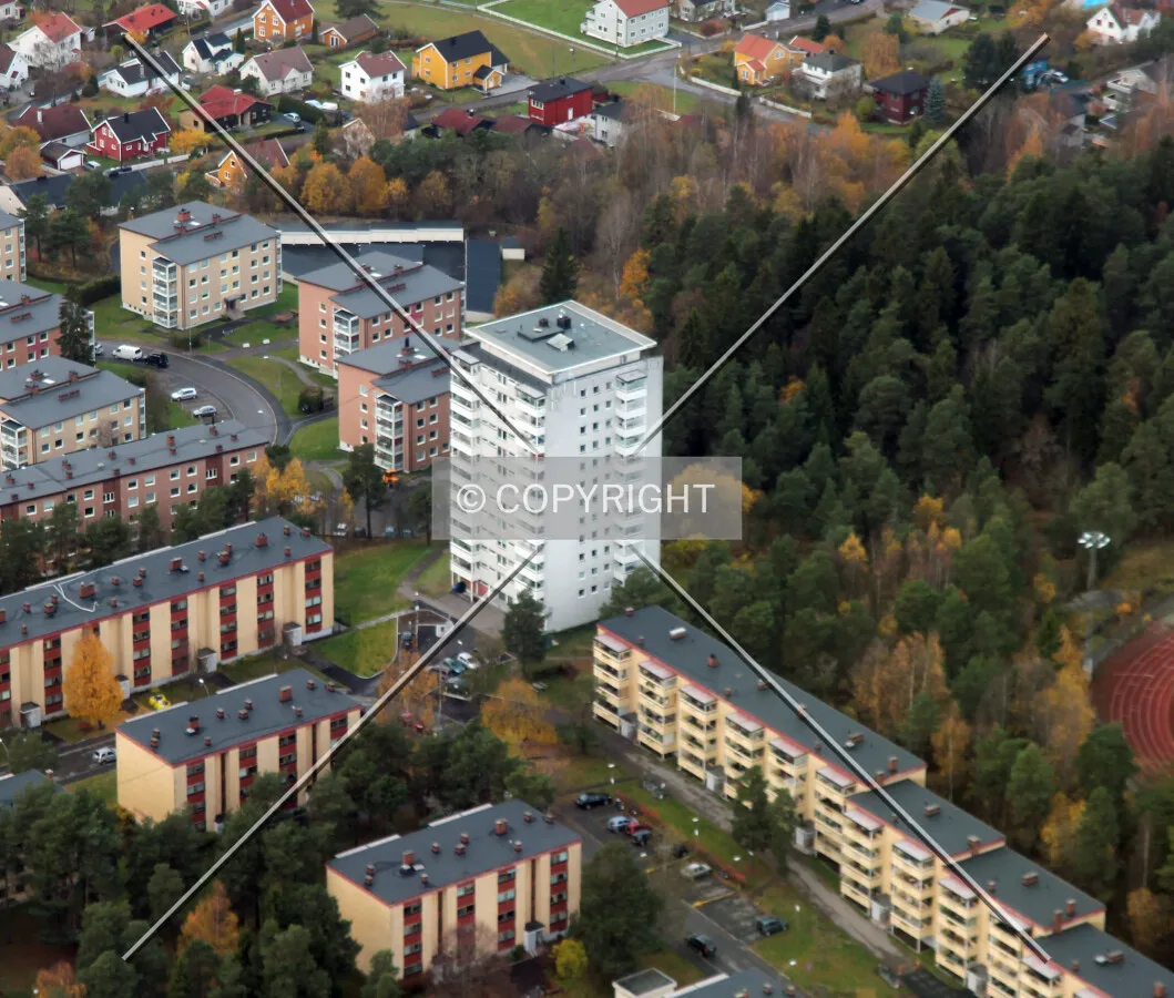 Aerial view from the east