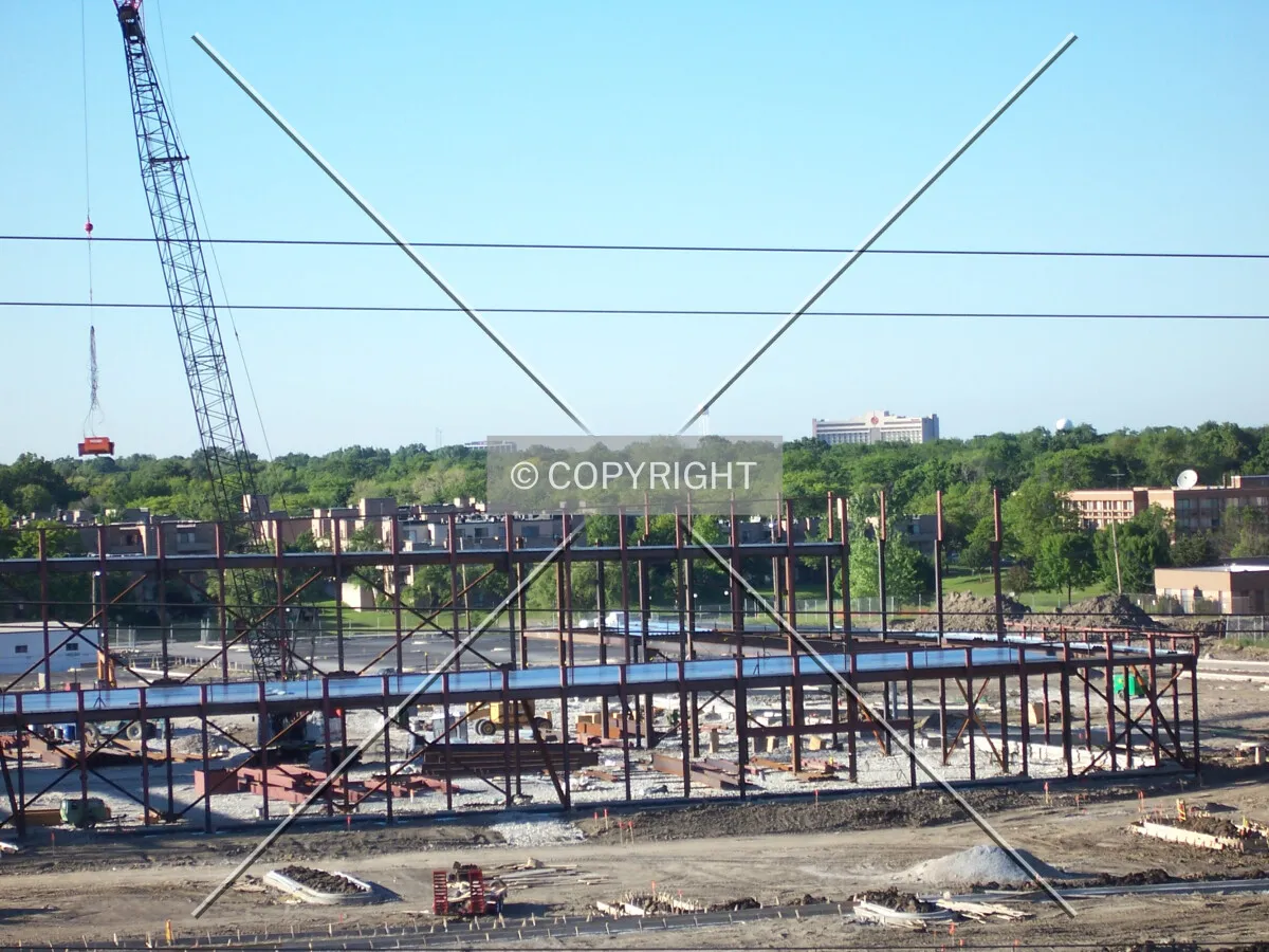 Looking northeast towards the convention center