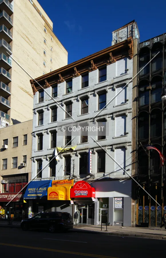 Viewed along West 14th Street