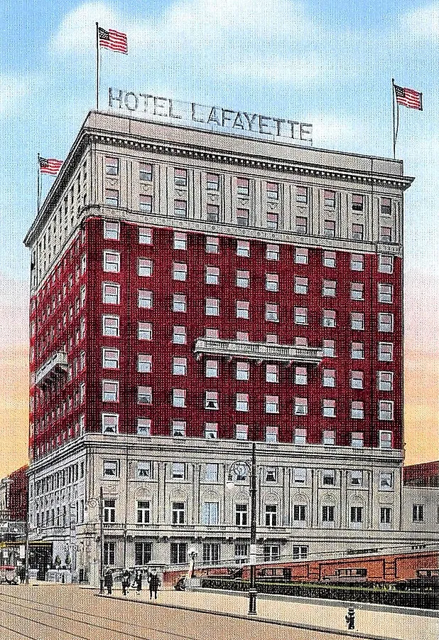 Vintage view from the northwest