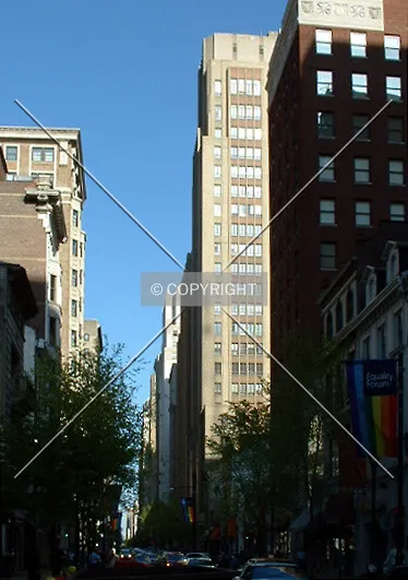 View from the west along Walnut Street