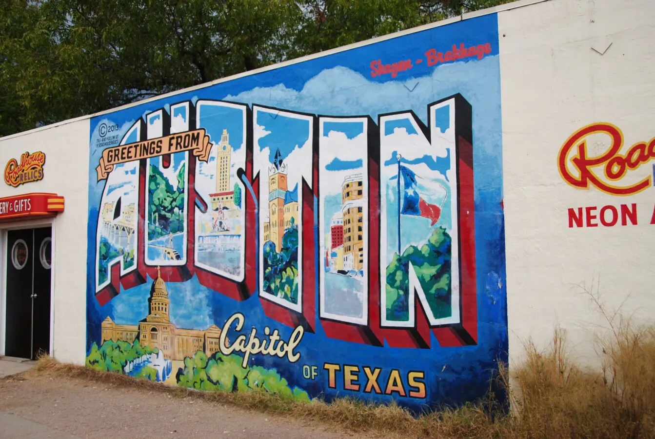 Greetings From Austin mural