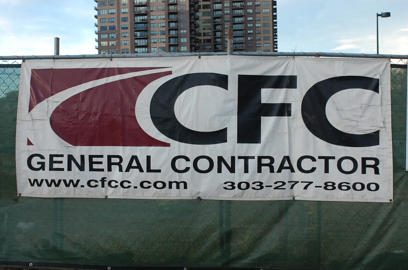Construction company banner