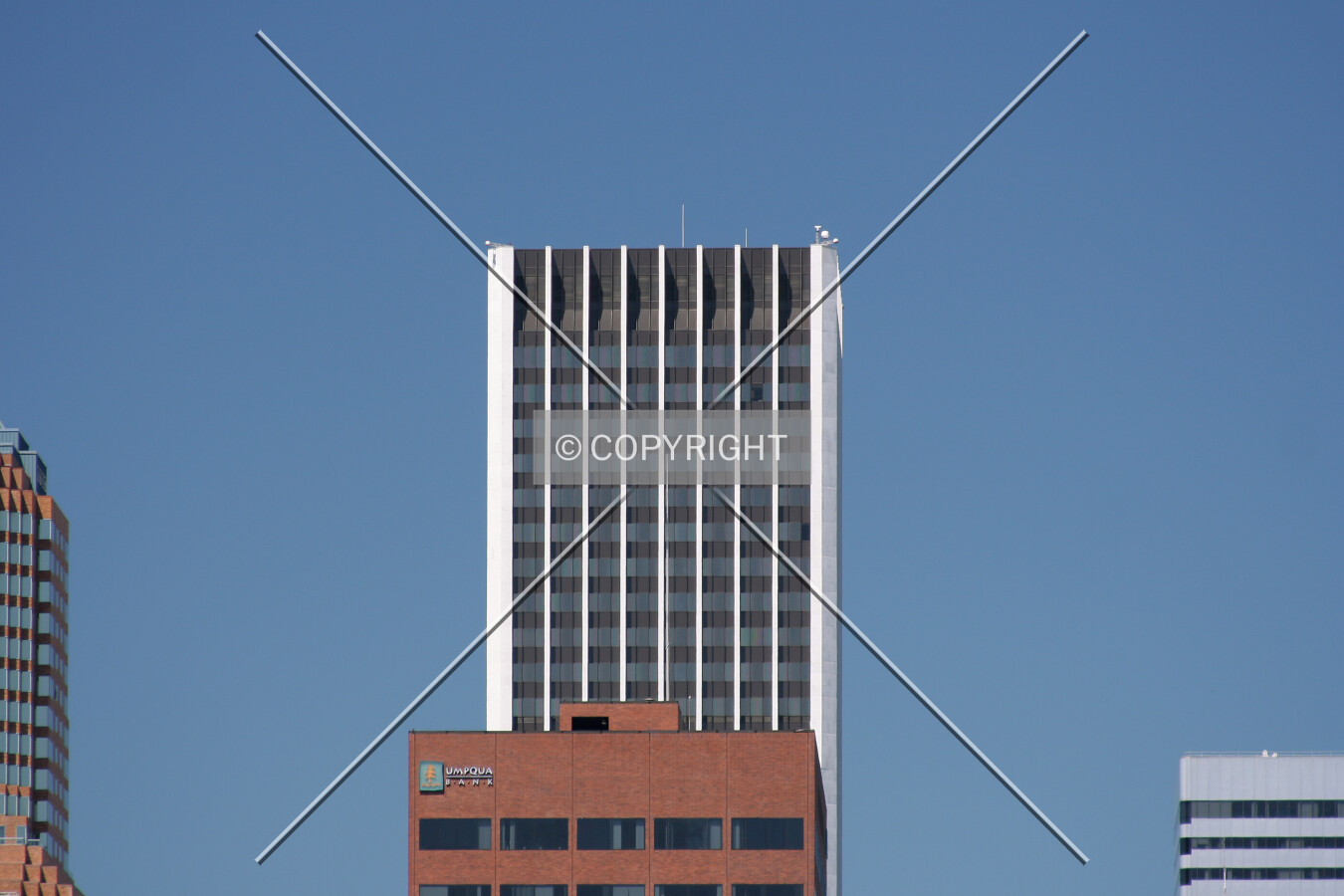 Top floors as seen from across the Willamette River