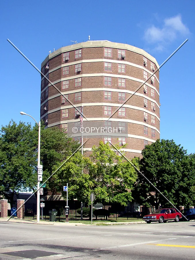 From the southeast across West National Avenue