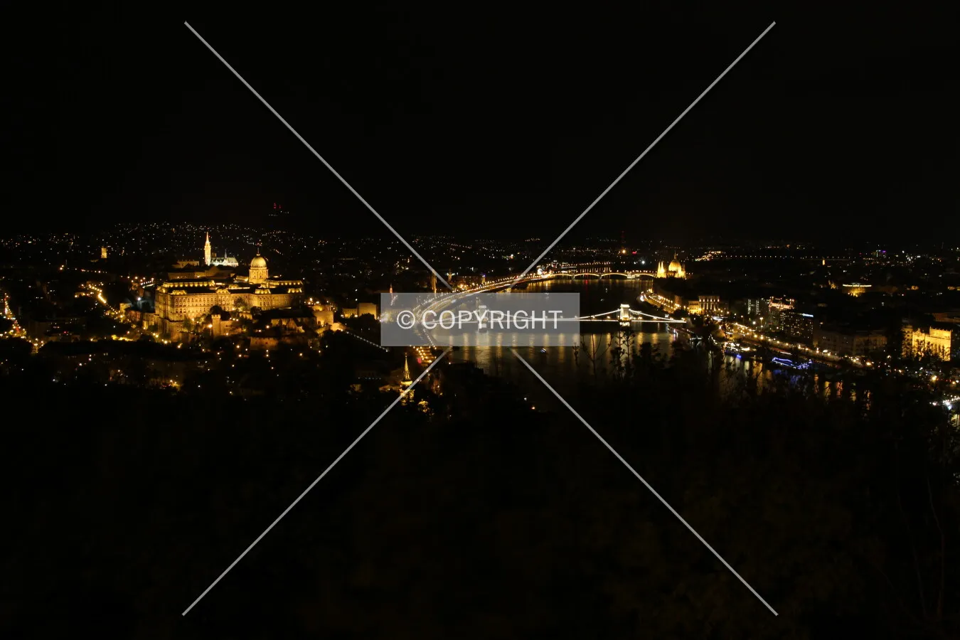 Night view from Citadel hill towards the north