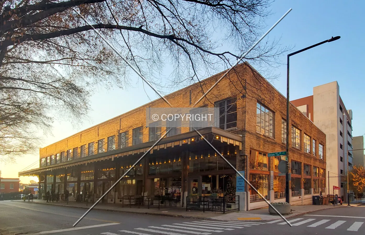 Southeast view; December 5, 2020