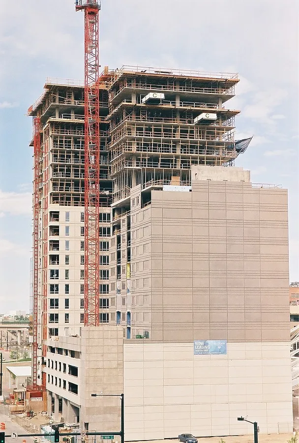 Elevated view to the northeast