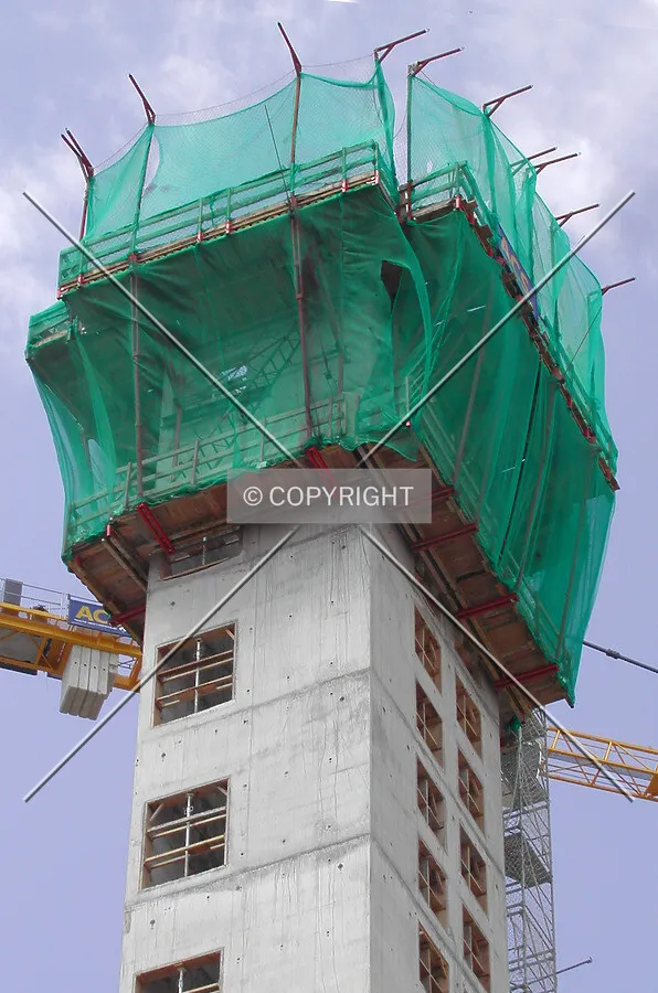 Top of one of the concrete cores