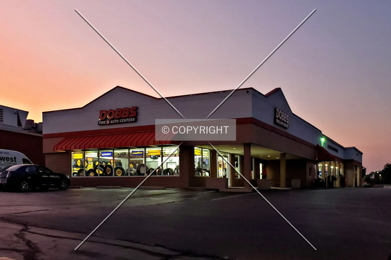 Evening view from the southeast; August 19, 2019