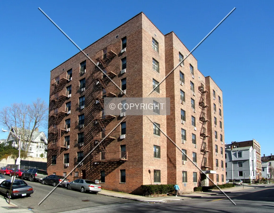 View from the southwest at Cliff Avenue and Radford Street