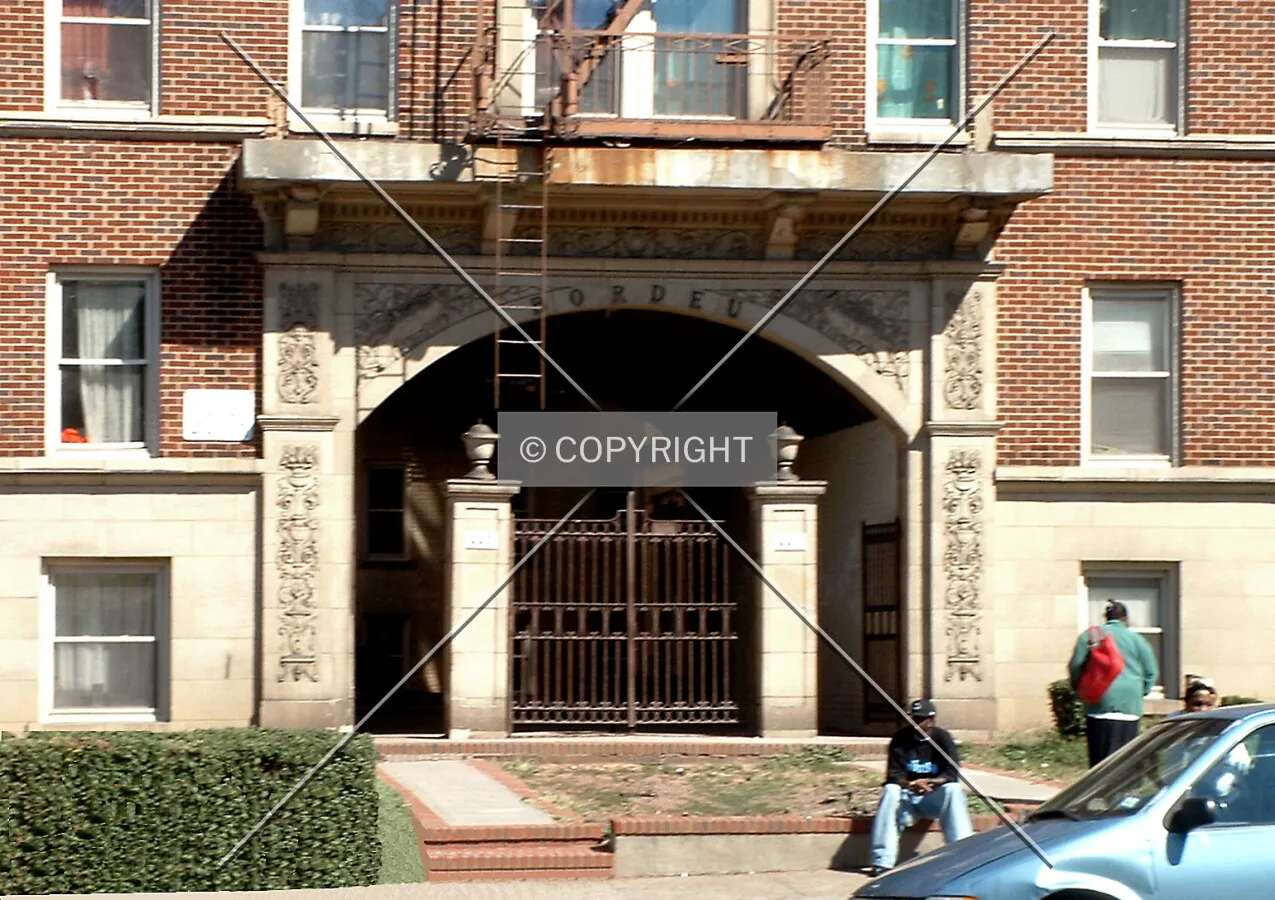 Main entrance on Central Avenue from the southwest