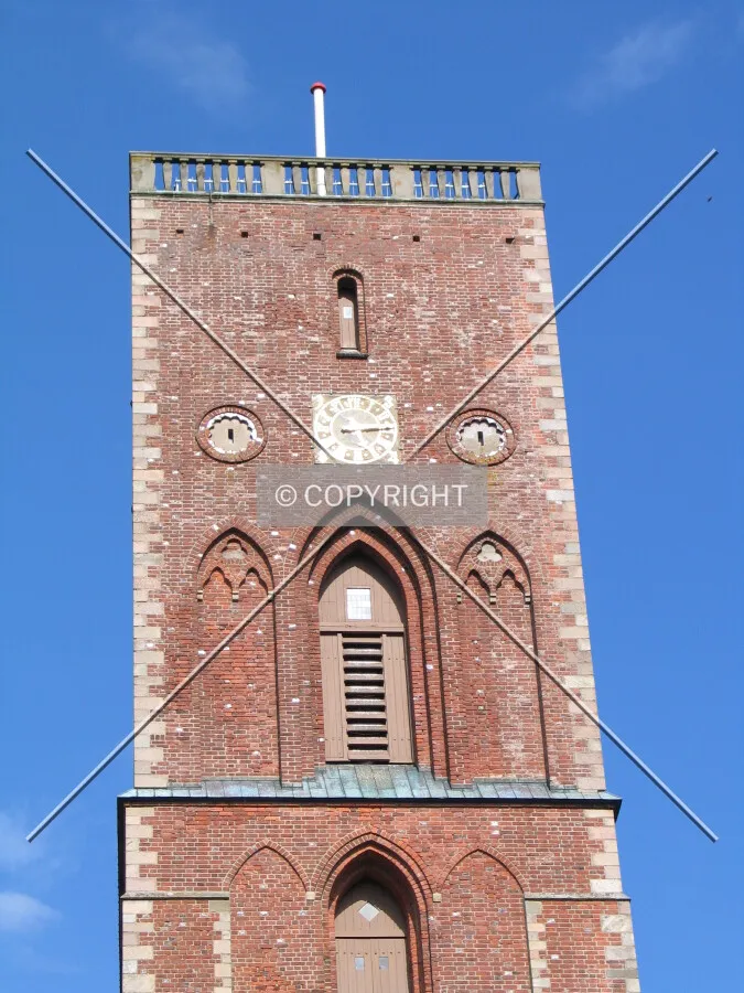 View of the top of the tallest tower from the west