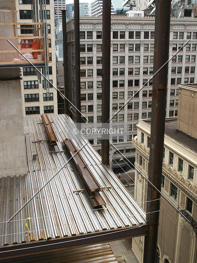 Looking down at the northern edge