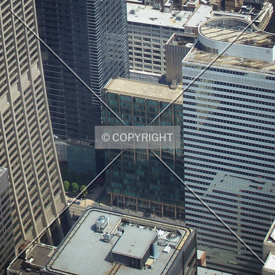 From the Willis Tower observation deck to the southwest; August 29, 2008