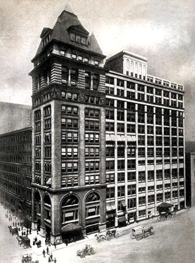 Vintage view from the southwest