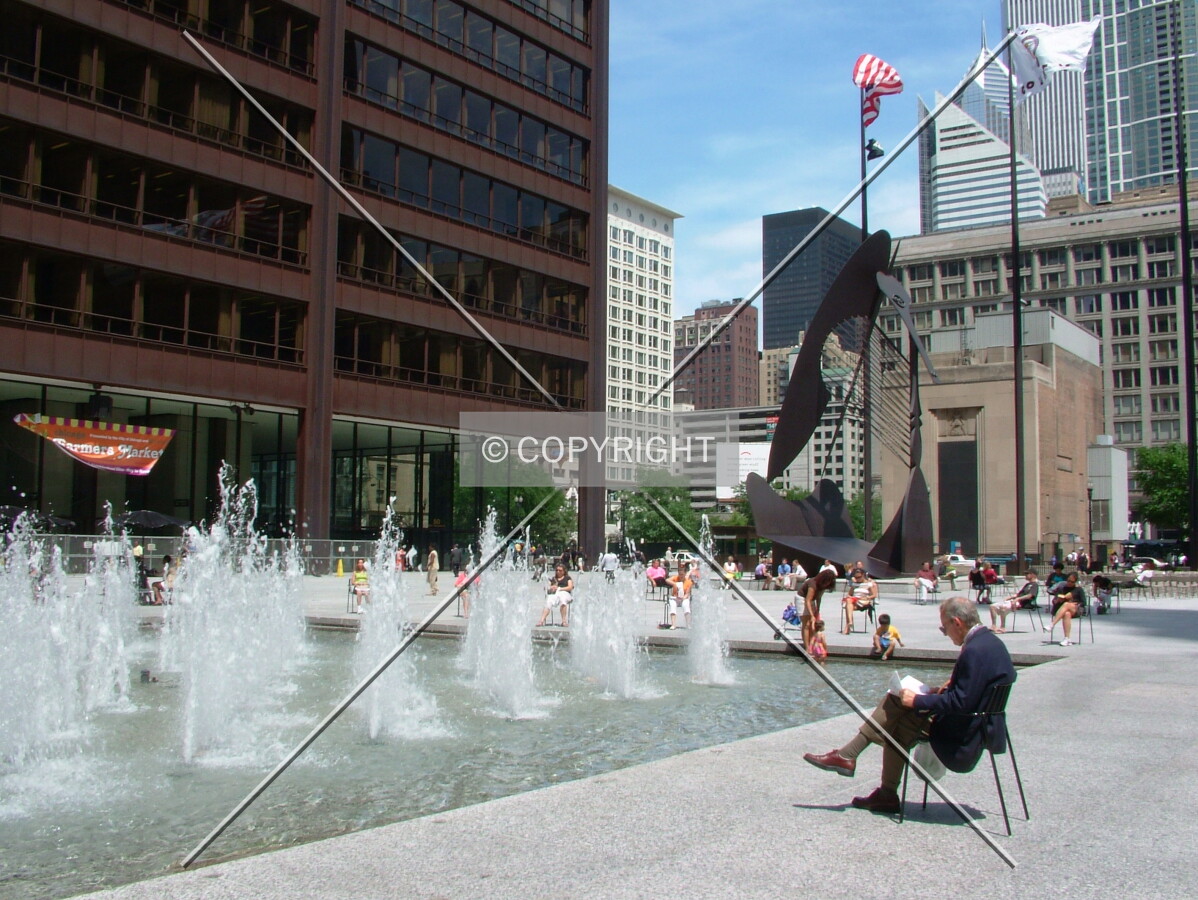 The plaza is a favorite place for hanging out