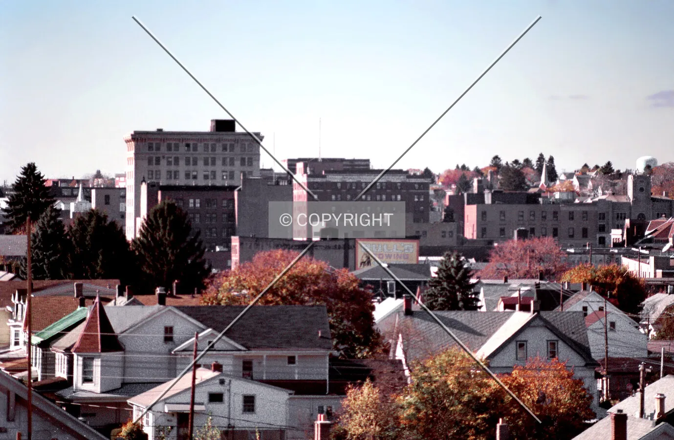 Skyline from the southeast