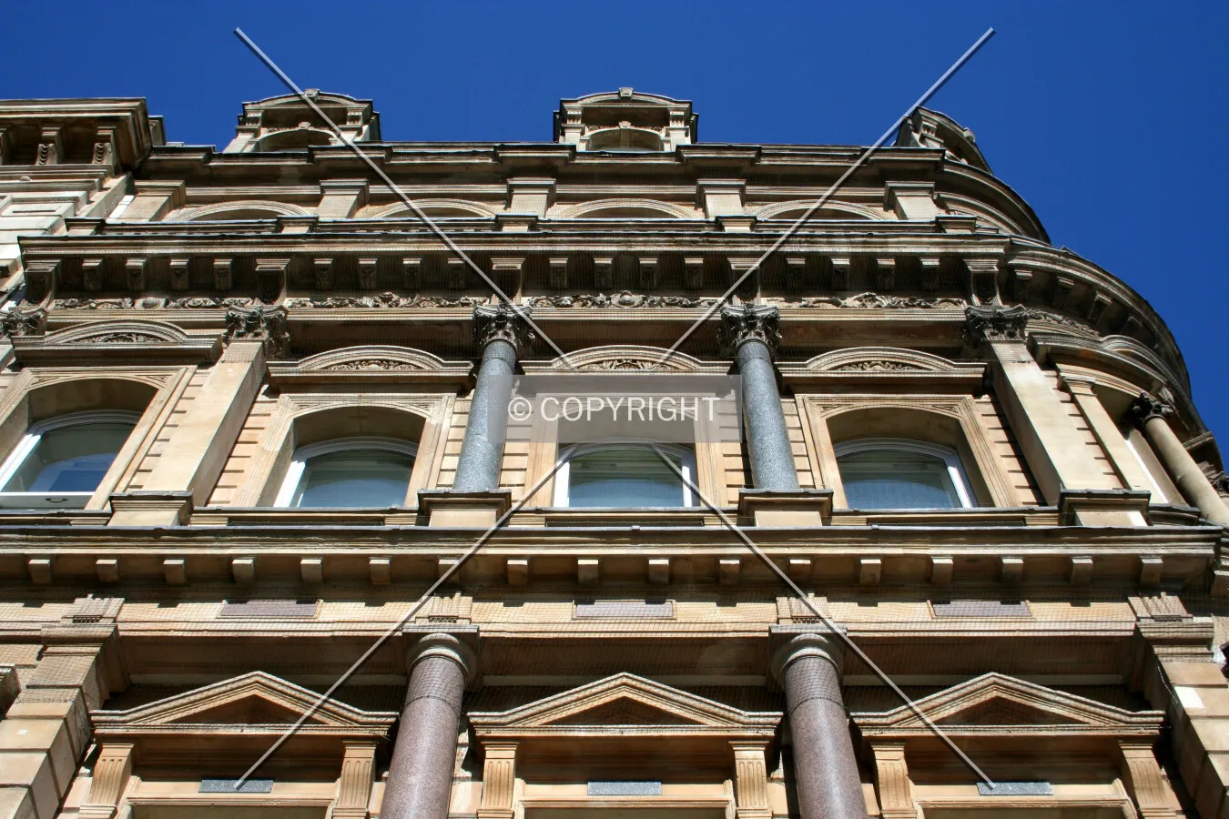 Looking up from the street