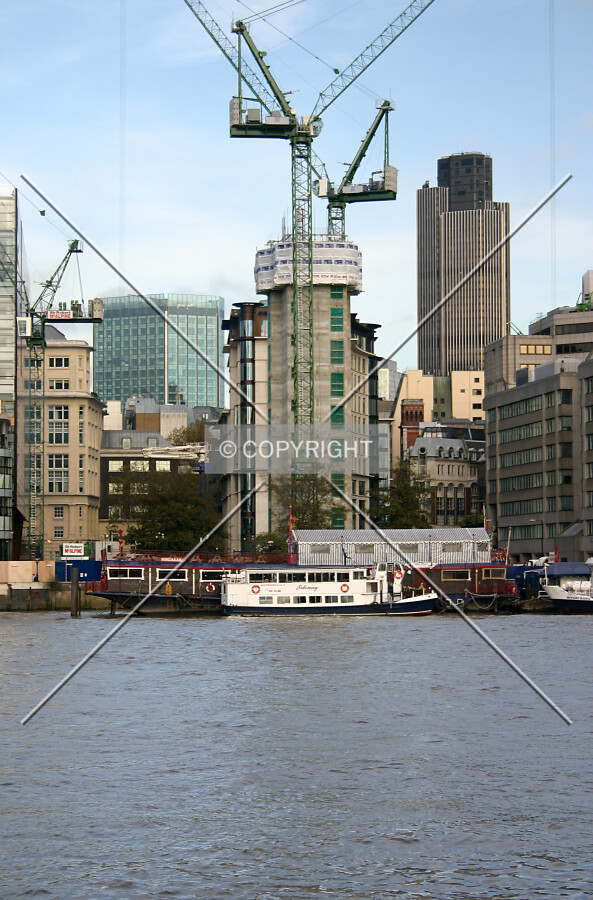 View north from across the Thames