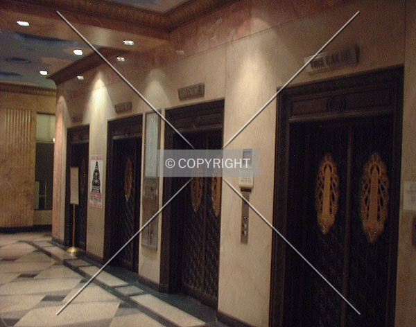 Elevators in main floor lobby
