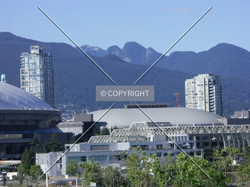 View from the Cambie Bridge on a hot day about 6 p.m