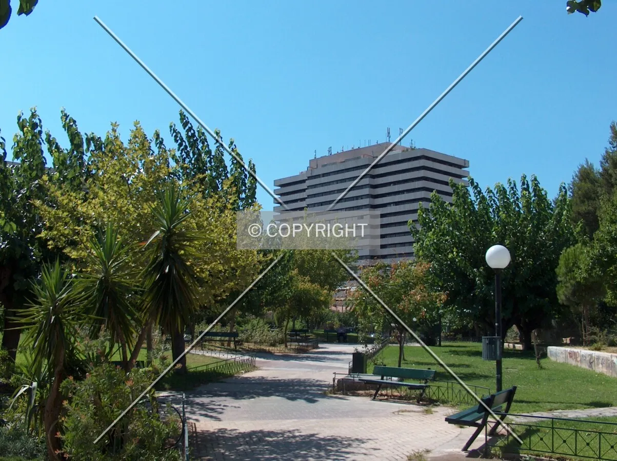 From a park across Kifissias Avenue
