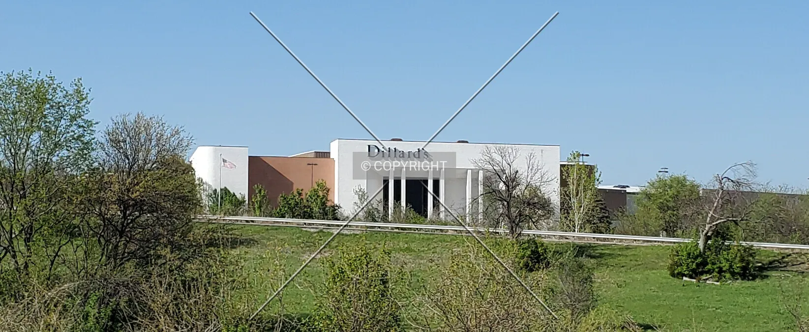 View from the south; April 23, 2020