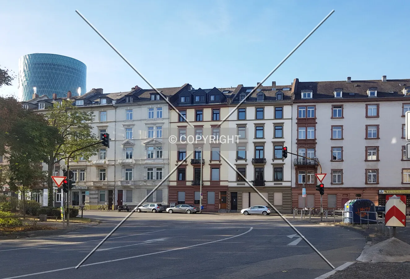 Houses at Baseler Platz in Frankfurt