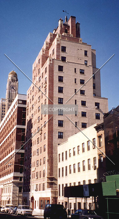 View from east along Hanson Place