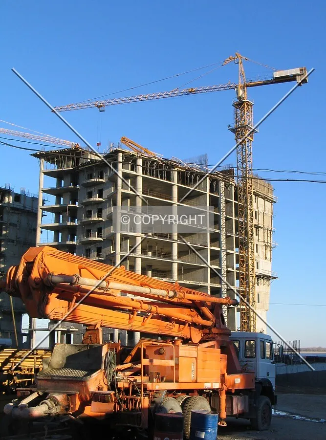 View from the entrance to the construction site